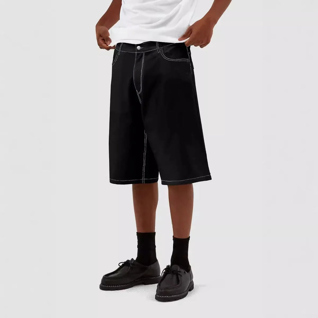 Men New European American Style Denim Shorts Casual Mid‑Length Jeans Fashion Streetwear Male Denim Pants